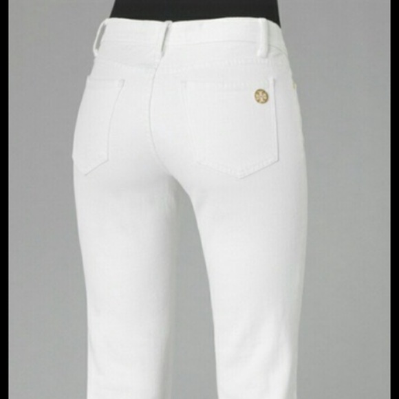 tory burch white boots